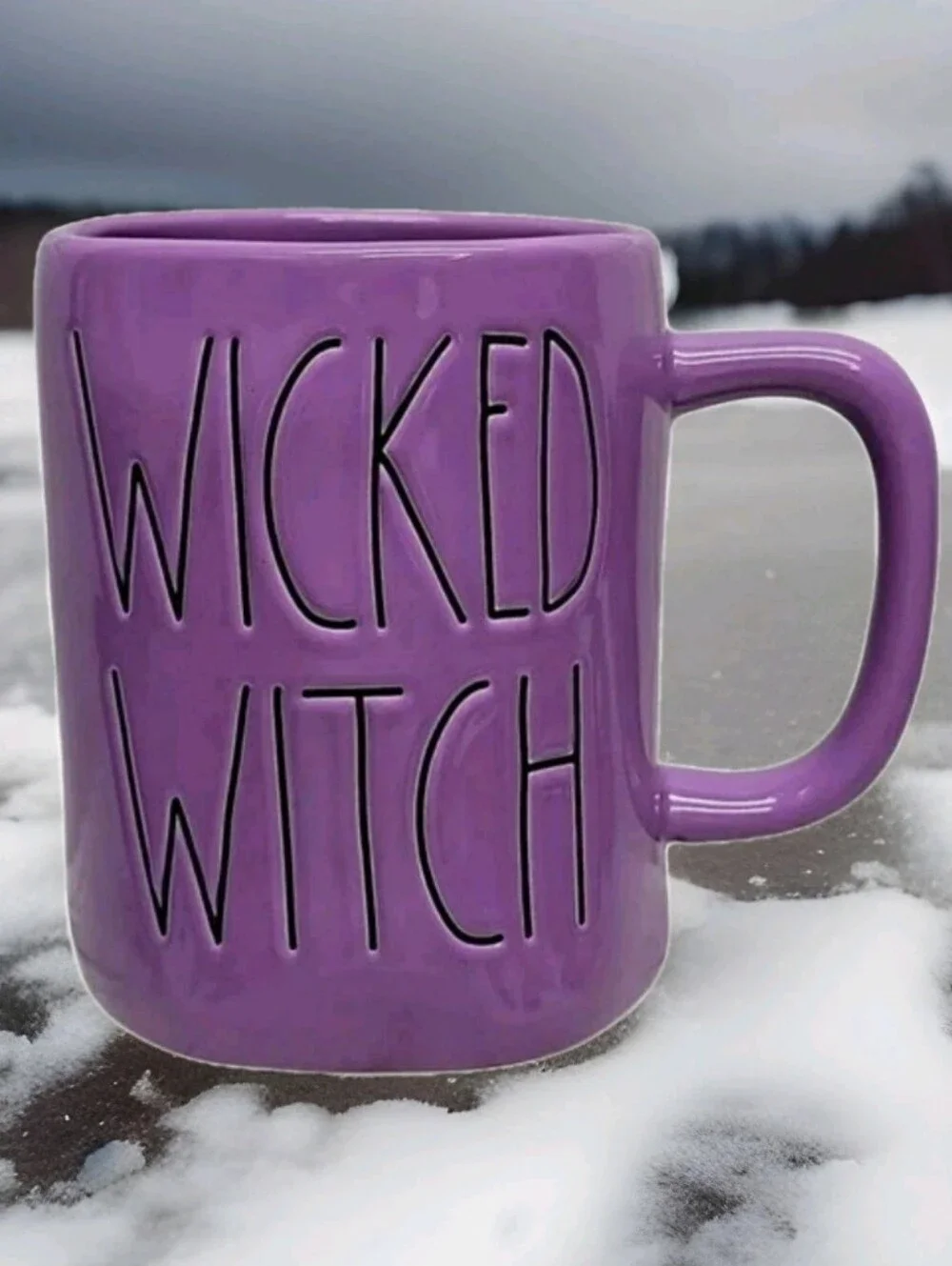 RAE DUNN: WICKED WITCH: HALLOWEEN: MUSICAL: OZ: PURPLE: COFFEE MUG: BRAND NEW